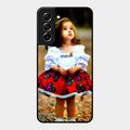 Doll Design Glossy Metal Case Cover For Samsung Galaxy S21 Fe 5G