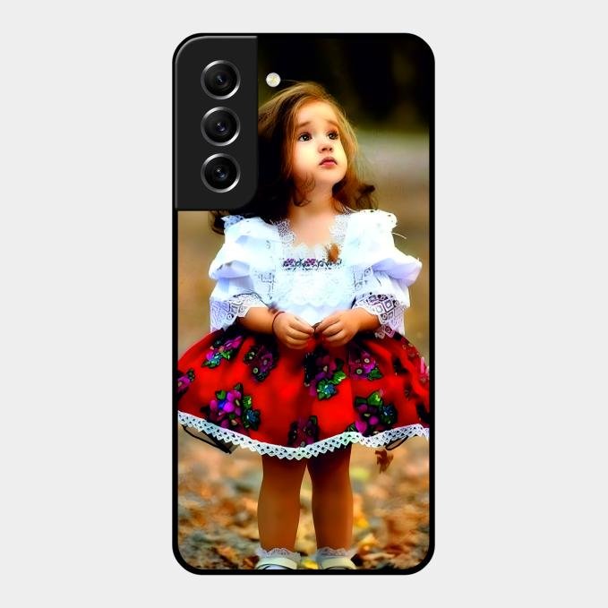 Doll Design Glossy Metal Case Cover For Samsung Galaxy S21 Fe 5G