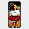 Doll Design Glossy Metal Case Cover For Samsung Galaxy S21 Plus