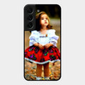 Doll Design Glossy Metal Case Cover For Samsung Galaxy S22 Plus 5G