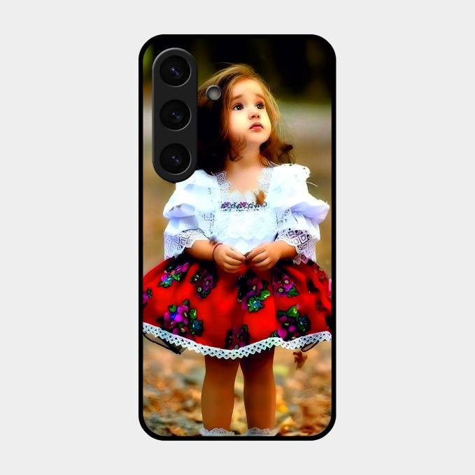 Doll Design Glossy Metal Case Cover For Samsung Galaxy S24 Fe 5G