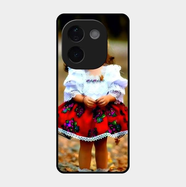 Doll Design Glossy Metal Case Cover For Vivo T3 Pro 5G