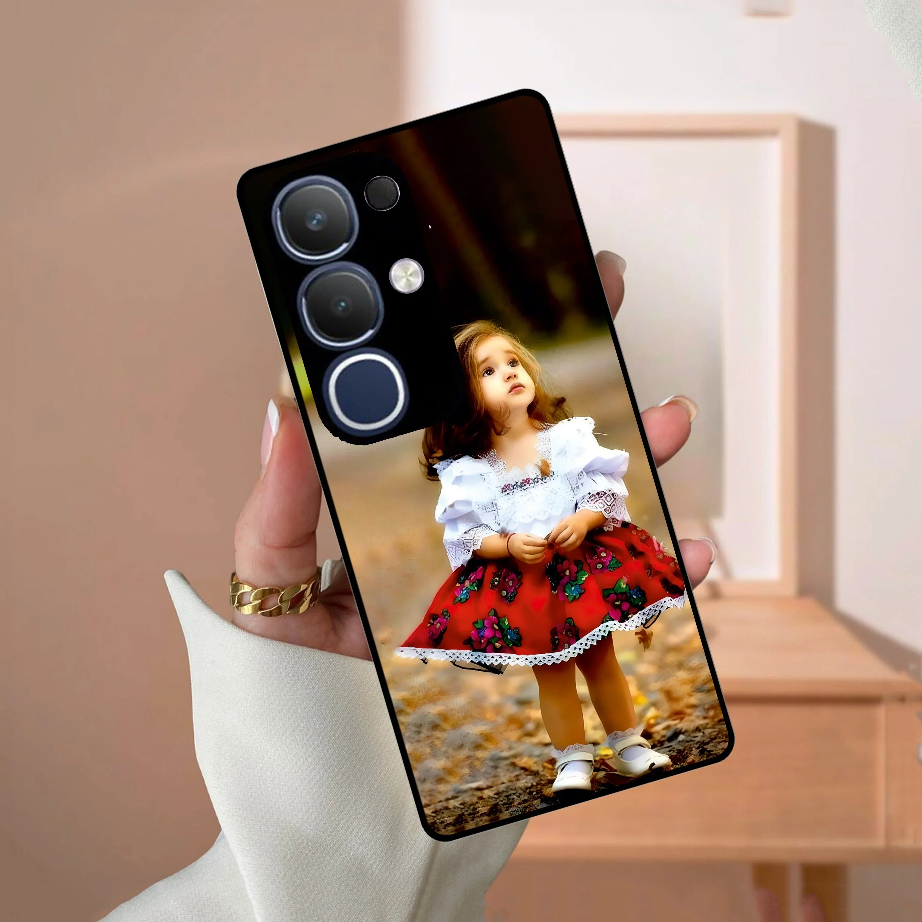 Doll Design Glossy Metal Case Cover For Vivo - ShopOnCliQ