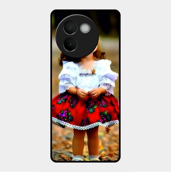 Doll Design Glossy Metal Case Cover For Vivo V30E 5G
