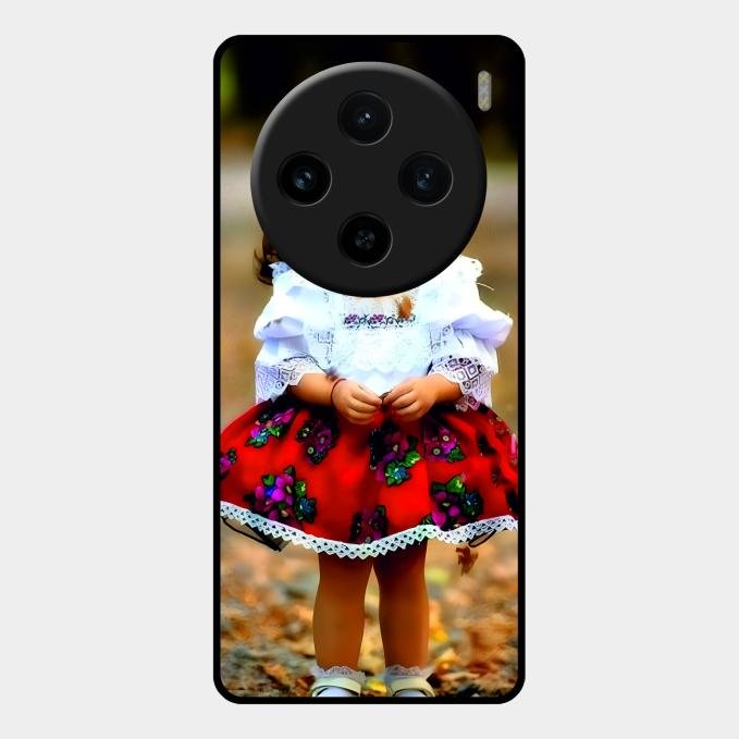 Doll Design Glossy Metal Case Cover For Vivo X100 5G