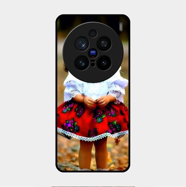 Doll Design Glossy Metal Case Cover For Vivo X200 Pro 5G