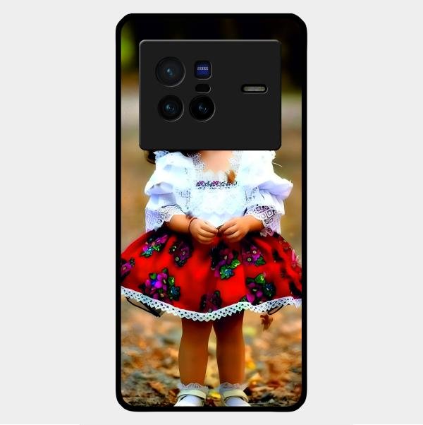 Doll Design Glossy Metal Case Cover For Vivo X80 5G