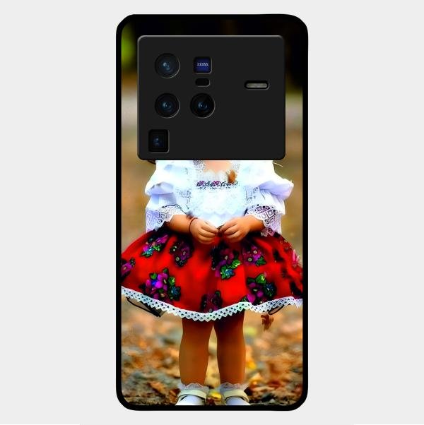 Doll Design Glossy Metal Case Cover For Vivo X80 Pro 5G