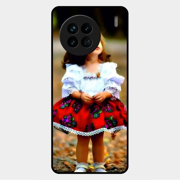 Doll Design Glossy Metal Case Cover For Vivo X90 5G