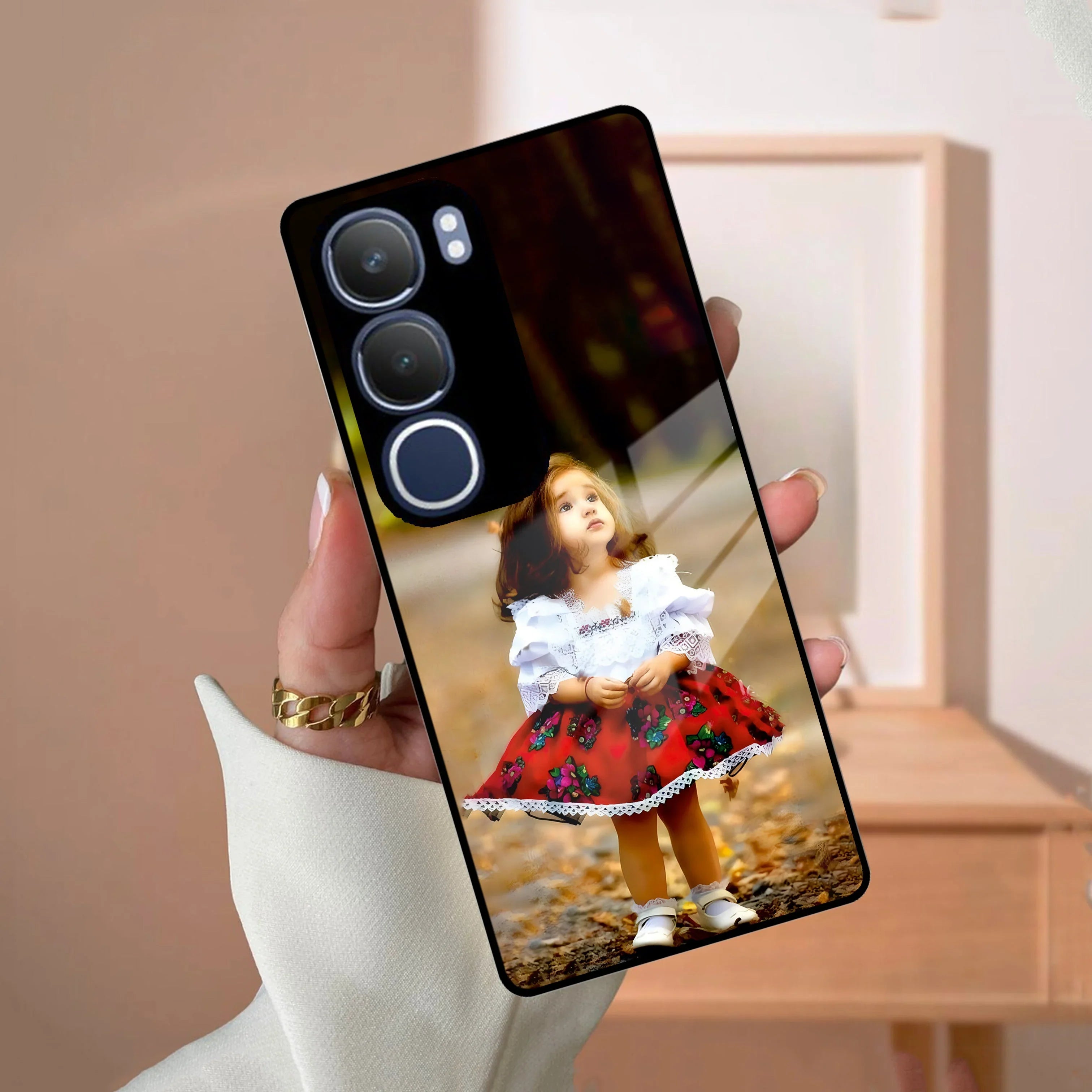 Doll Design Glossy Metal Case Cover For Vivo - ShopOnCliQ