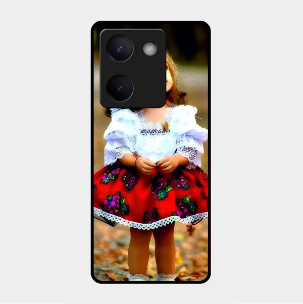 Doll Design Glossy Metal Case Cover For Vivo Y300 Plus 5G