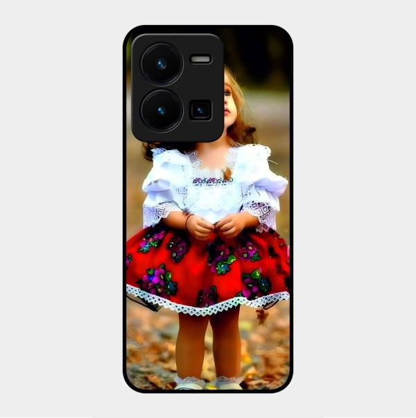 Doll Design Glossy Metal Case Cover For Vivo Y35