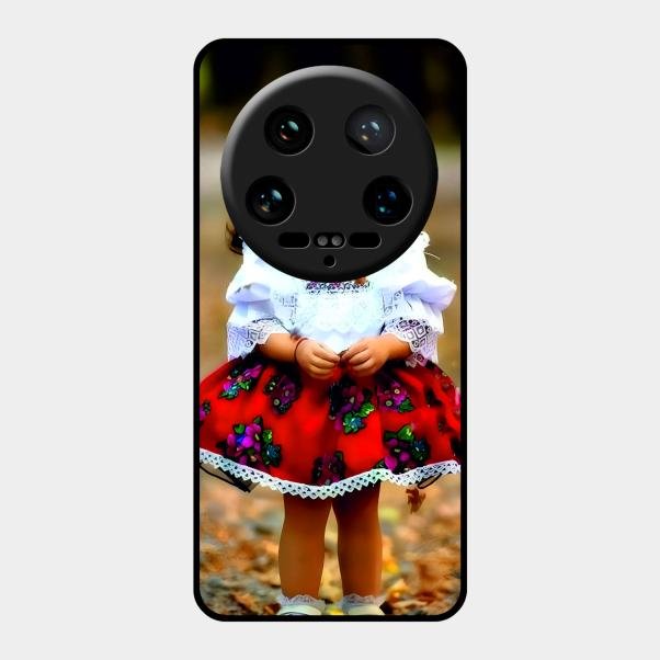 Doll Design Glossy Metal Case Cover For Xiaomi 14 Ultra