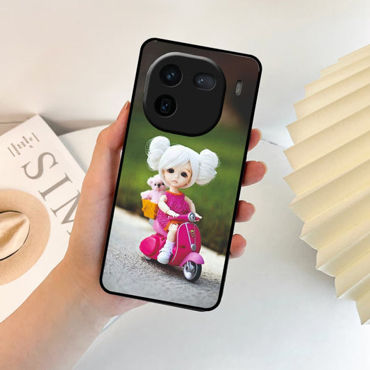 Doll Ridings Glossy Metal Case Cover For iQOO