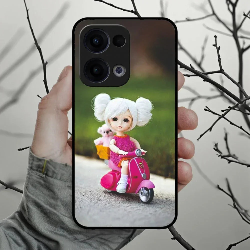 Doll Ridings Glossy Metal Case Cover For Oppo - ShopOnCliQ