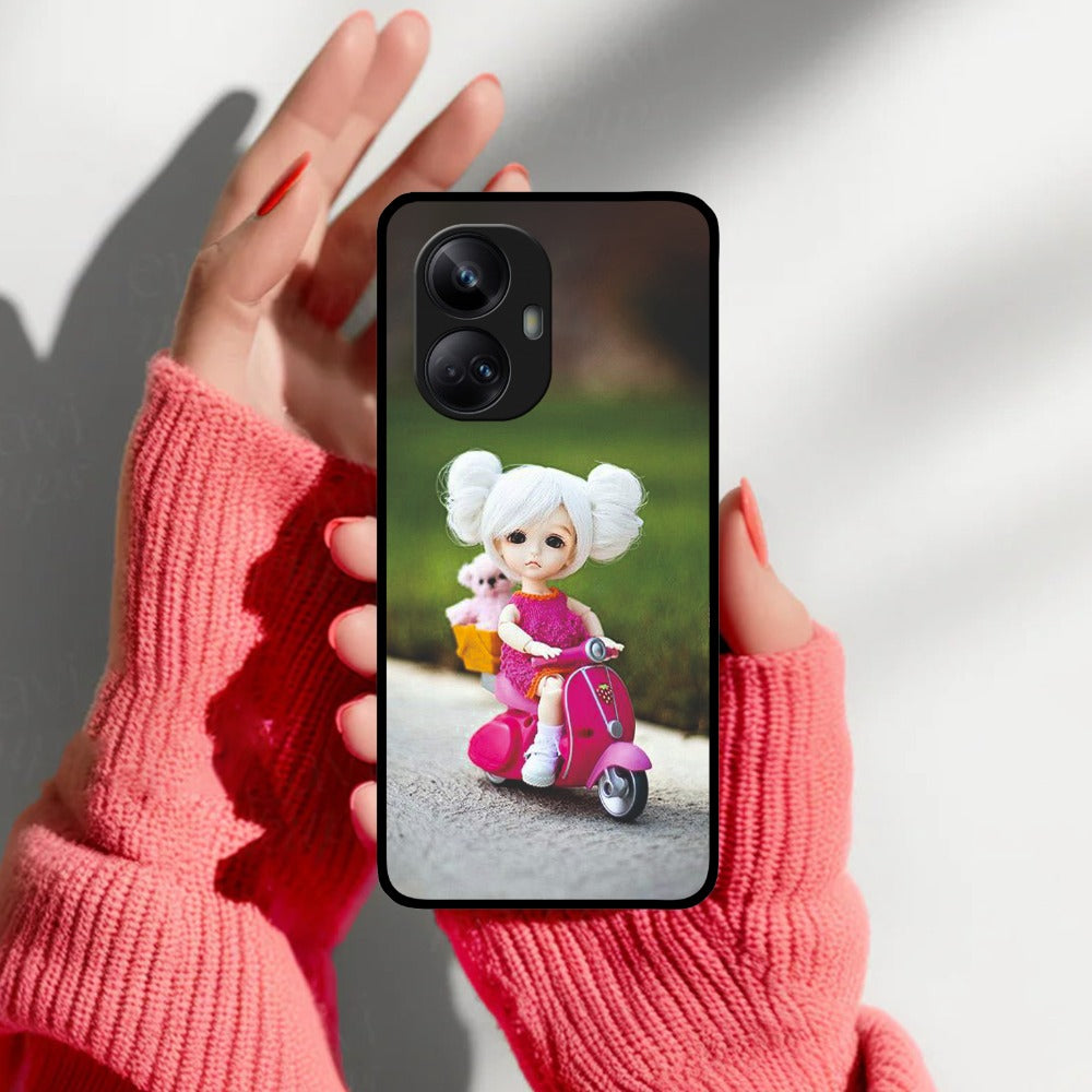 Doll Ridings Glossy Metal Case Cover For Realme
