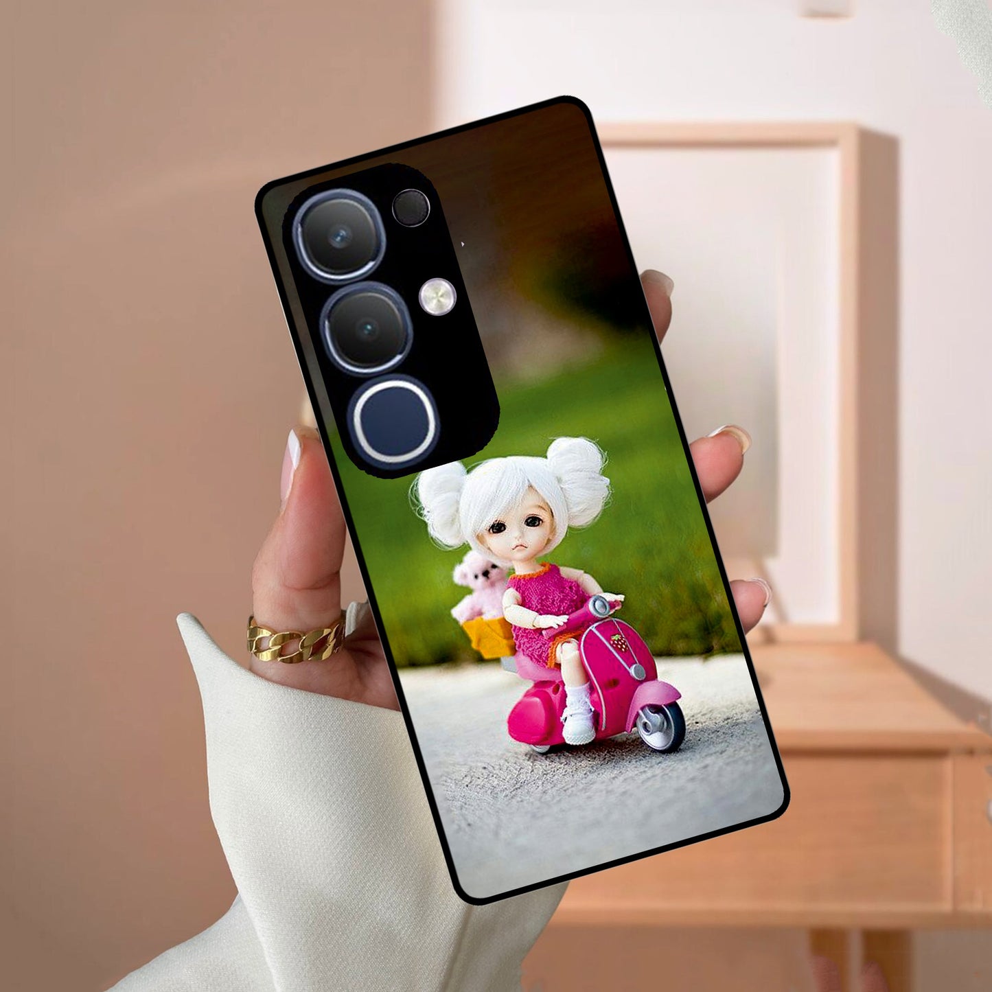 Doll Ridings Glossy Metal Case Cover For Vivo