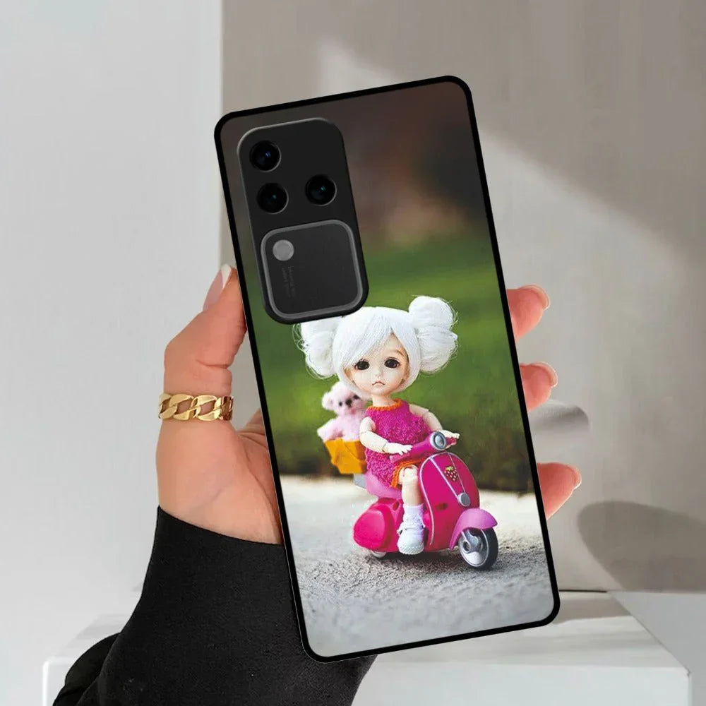Doll Ridings Glossy Metal Case Cover For Vivo - ShopOnCliQ
