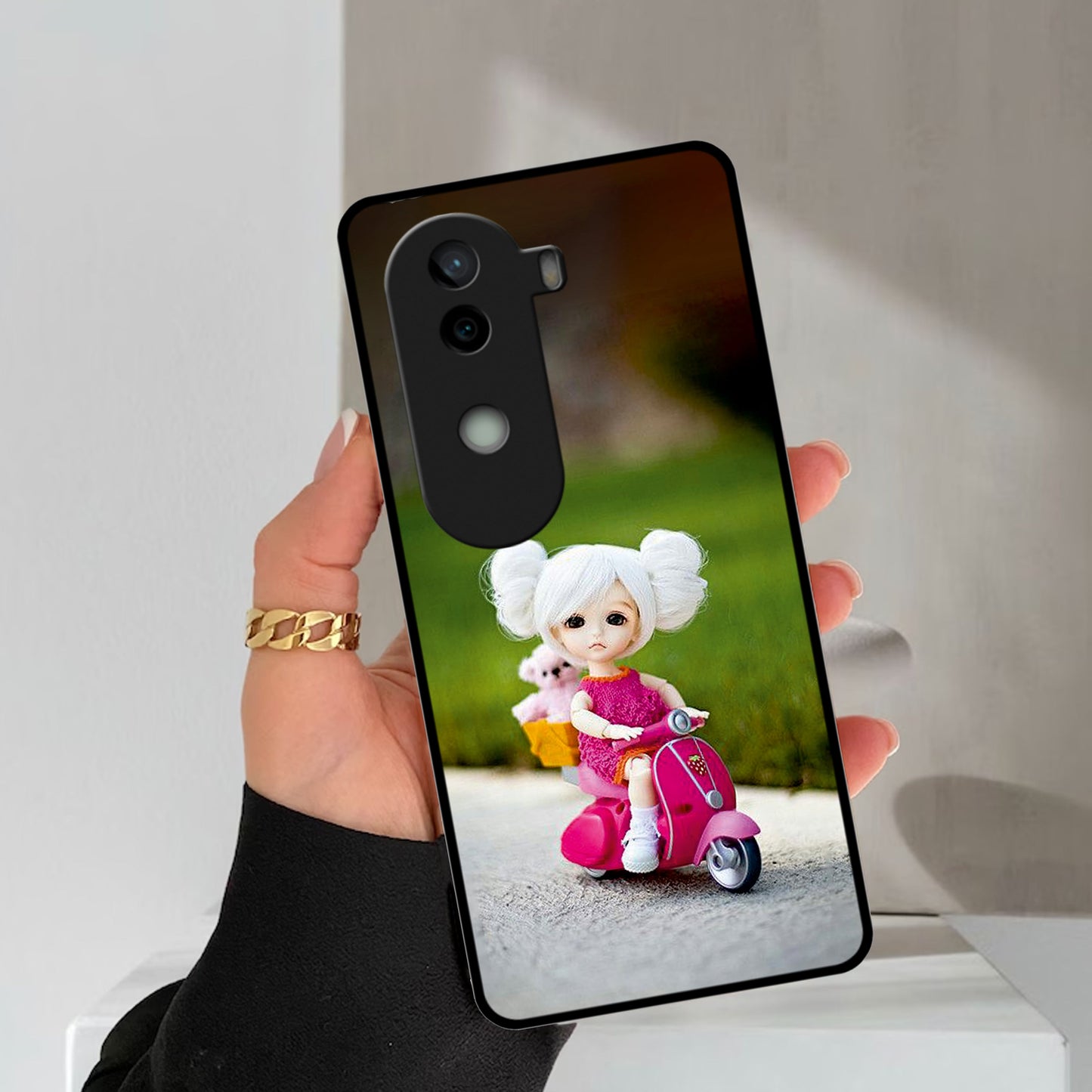 Doll Ridings Glossy Metal Case Cover For Vivo