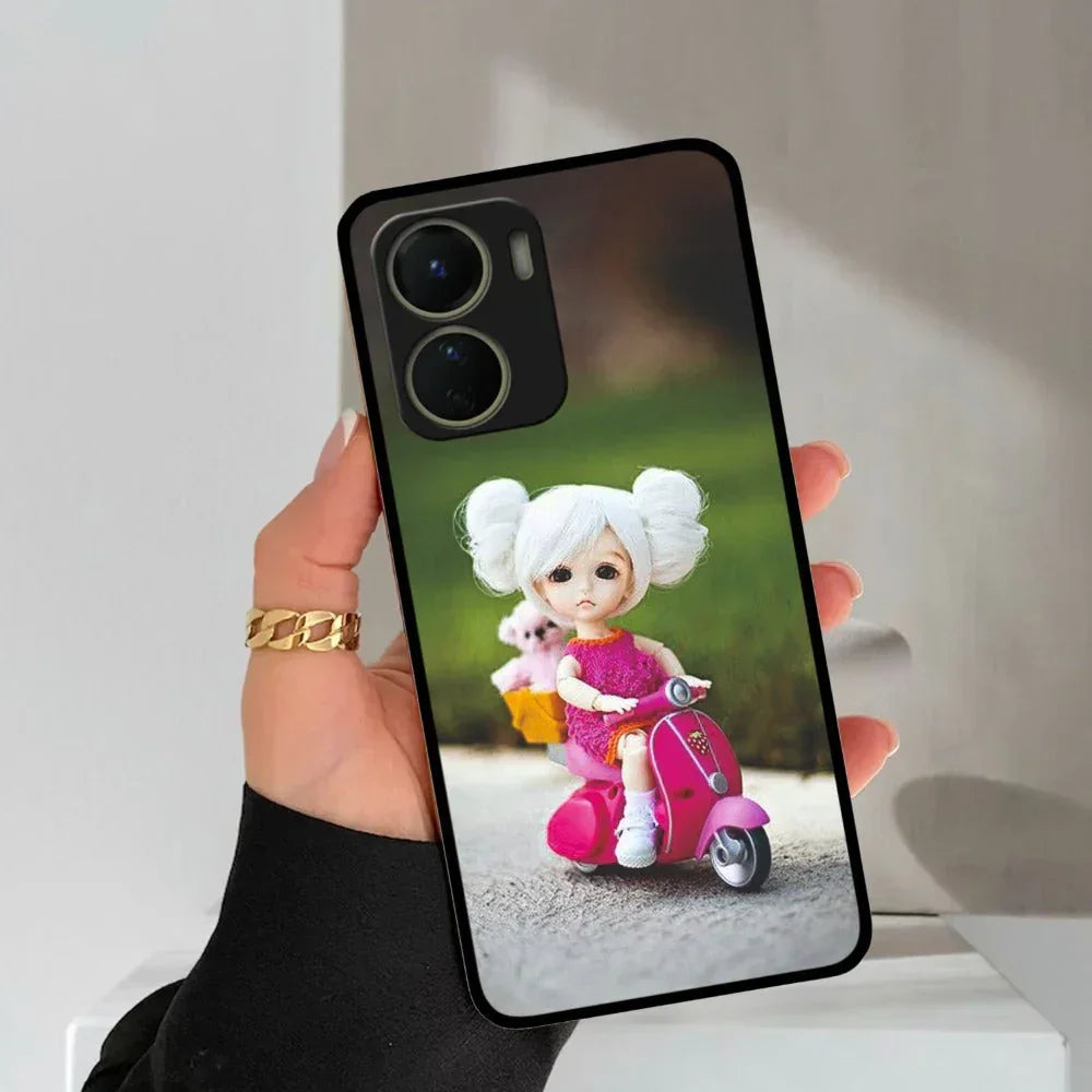 Doll Ridings Glossy Metal Case Cover For Vivo - ShopOnCliQ