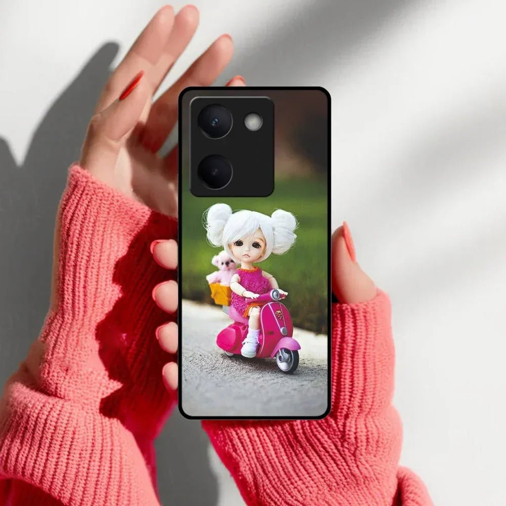 Doll Ridings Glossy Metal Case Cover For Vivo - ShopOnCliQ