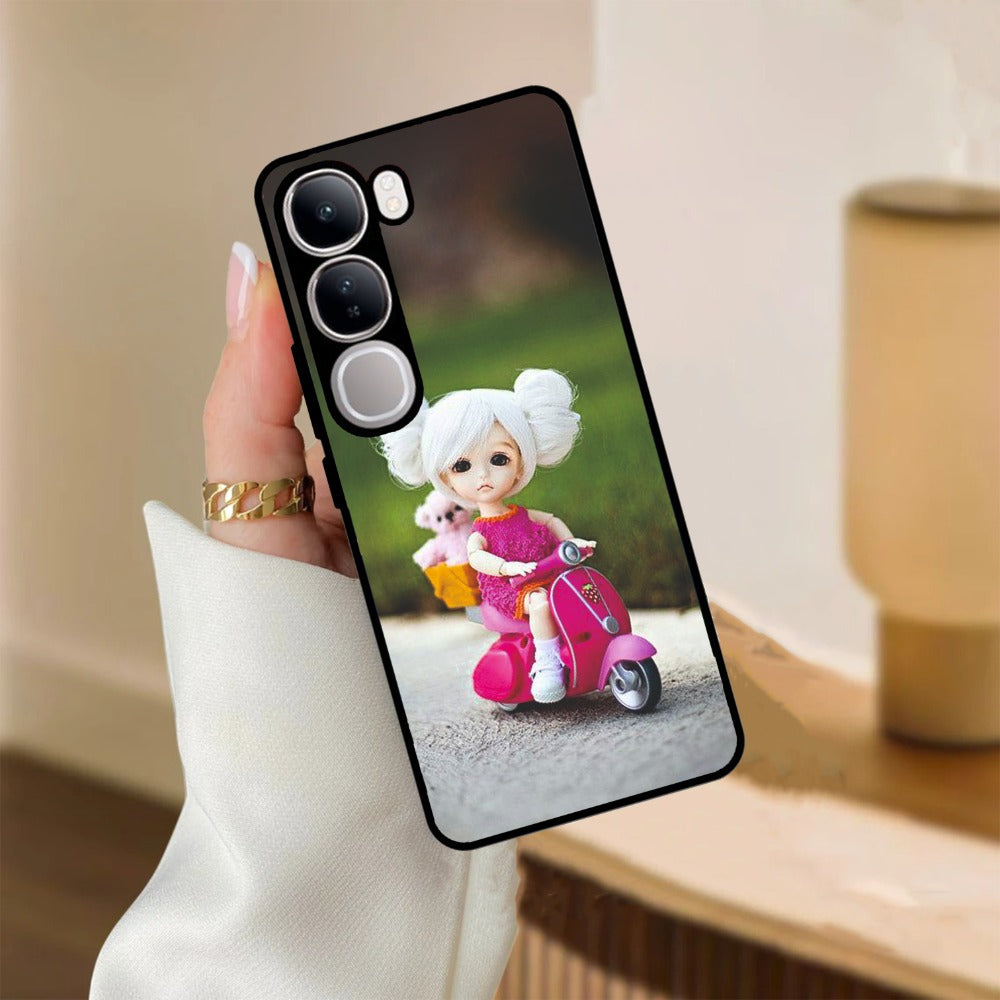 Doll Ridings Glossy Metal Case Cover For Vivo