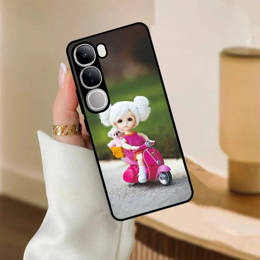 Doll Ridings Glossy Metal Case Cover For Vivo - ShopOnCliQ