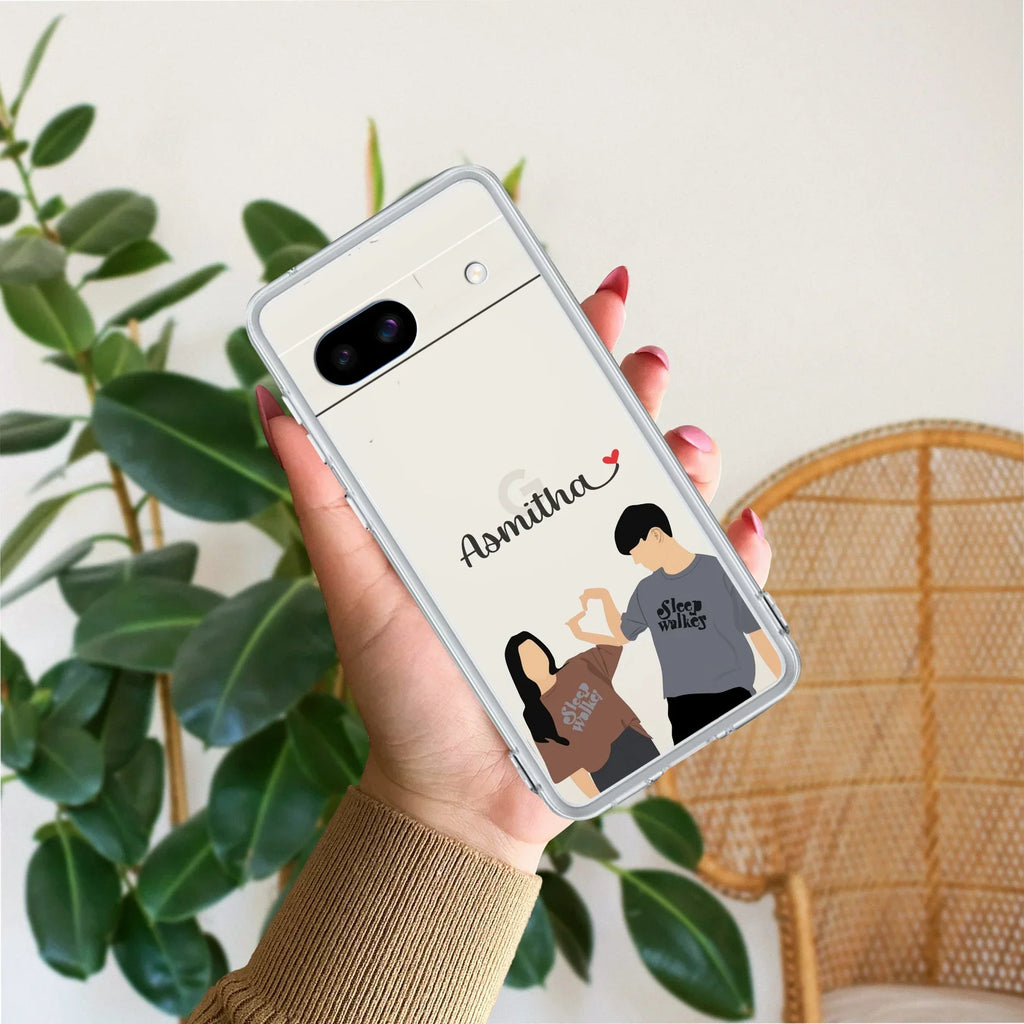Dreamy Duo Customize Anti Yellow Case For Google Pixel 8a 5G
