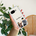 Dreamy Duo Customize Transparent Silicon Case For Google Pixel 9a 5G