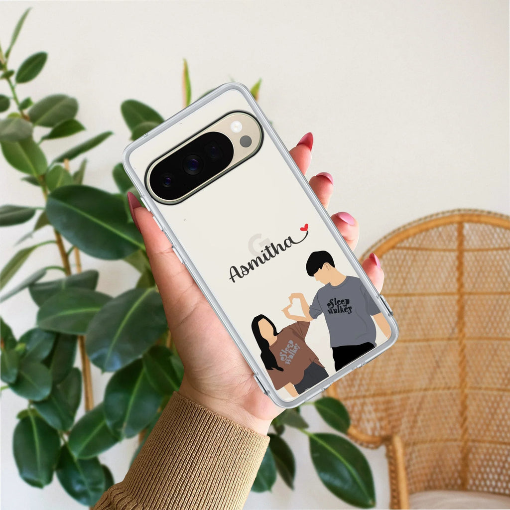 Dreamy Duo Customize Anti Yellow Case For Google Pixel 10 Pro