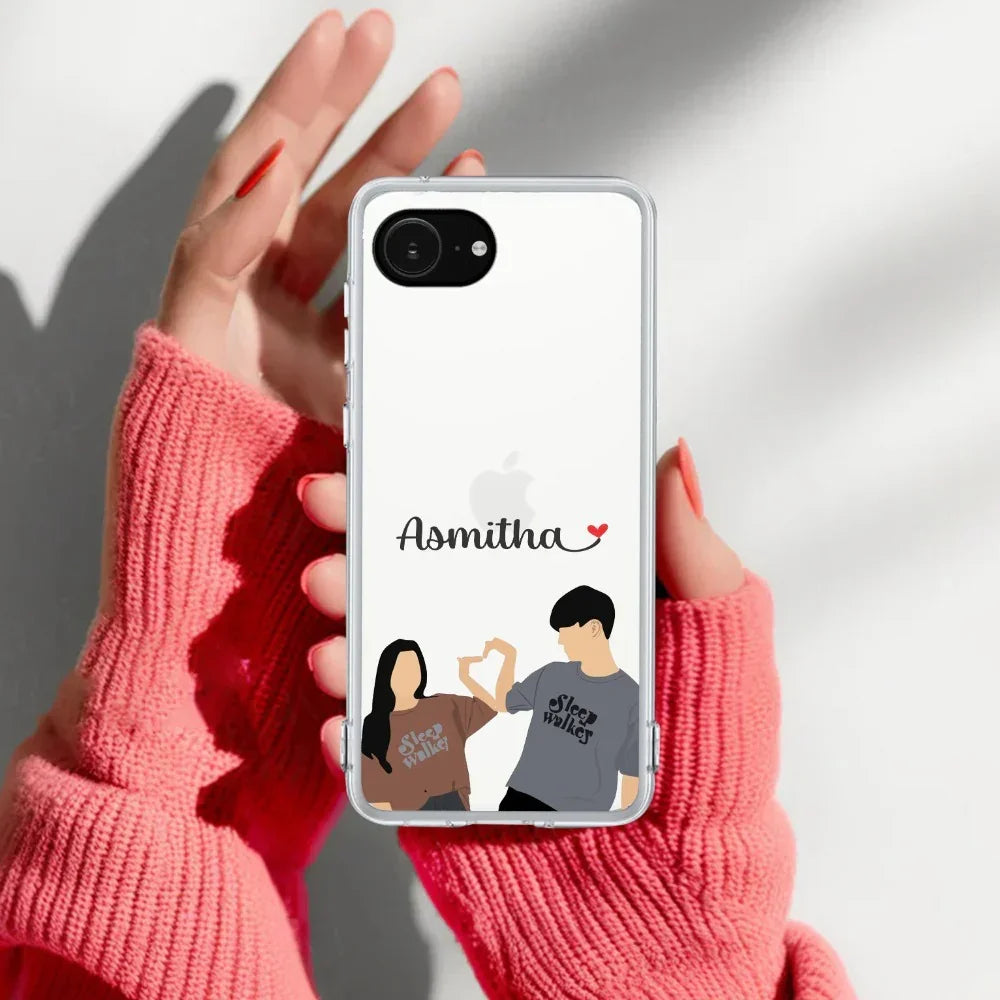 Dreamy Duo Customize Anti Yellow Clear Case For iPhone 17e