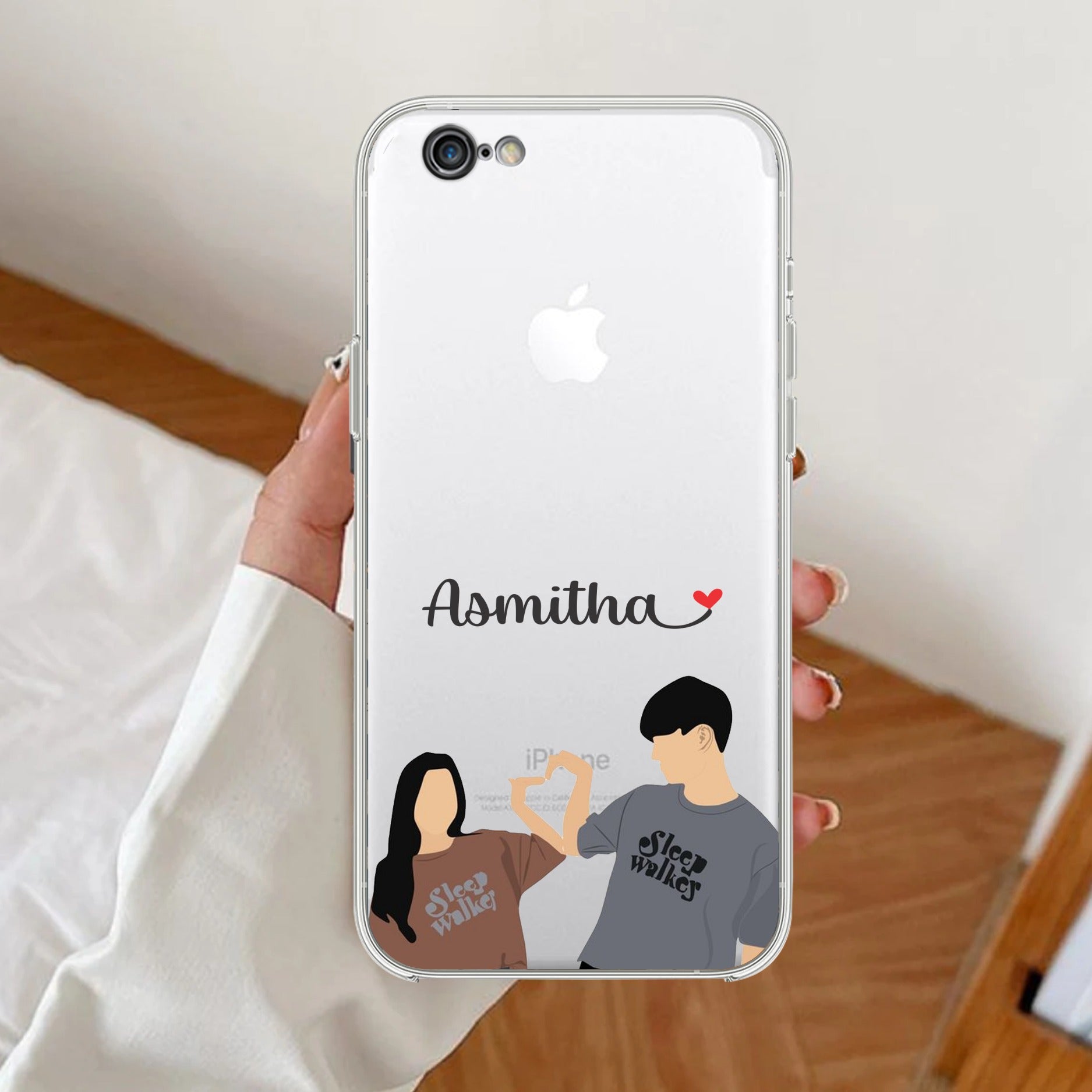 Dreamy Duo Customize Transparent Silicon Case For iPhone 7 / iPhone 8 / iPhone Se 2020