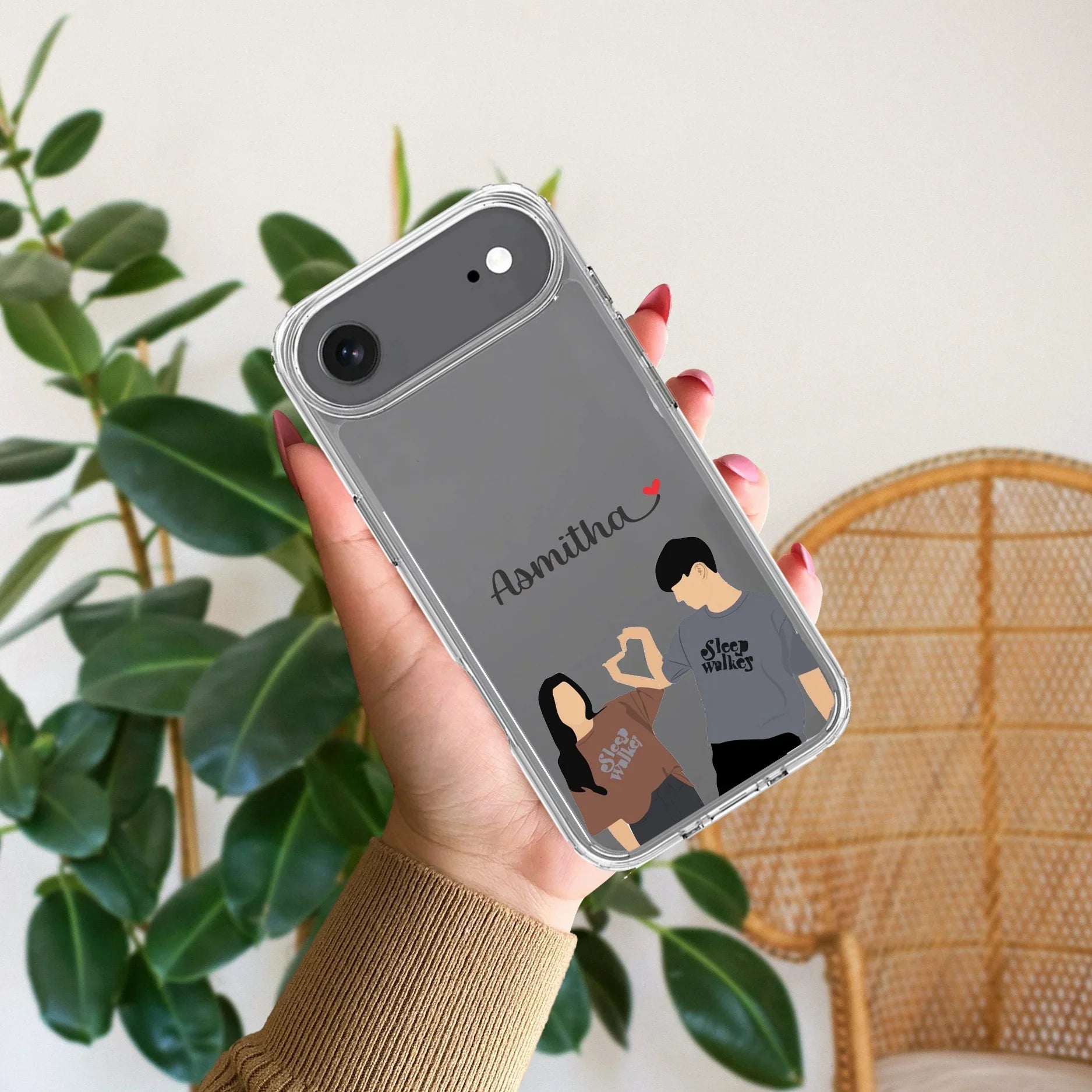 Dreamy Duo Customize Transparent Silicon Case For iPhone - ShopOnCliQ