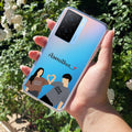 Dreamy Duo Customize Transparent Silicon Case For iQOO Z7s 5G