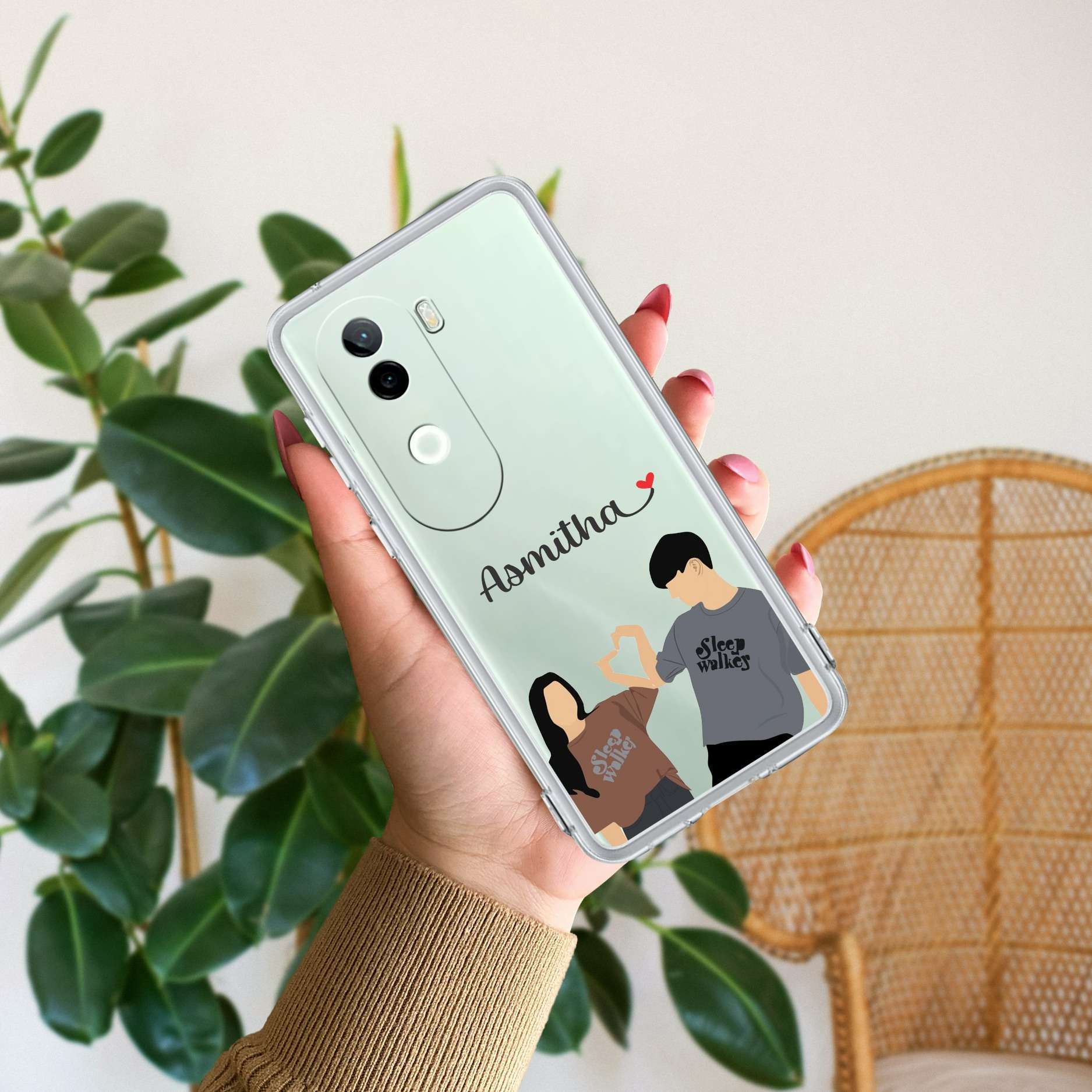 Dreamy Duo Customize Transparent Silicon Case For Vivo