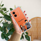 Dreamy Duo Customize Transparent Silicon Case For iQOO Z9s Pro 5G