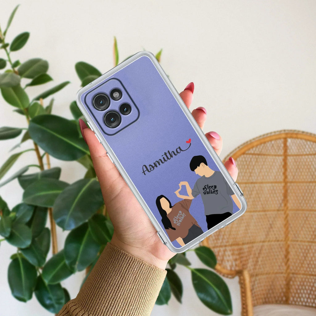 Dreamy Duo Customize Anti Yellow Case For Motorola Edge 50 Neo