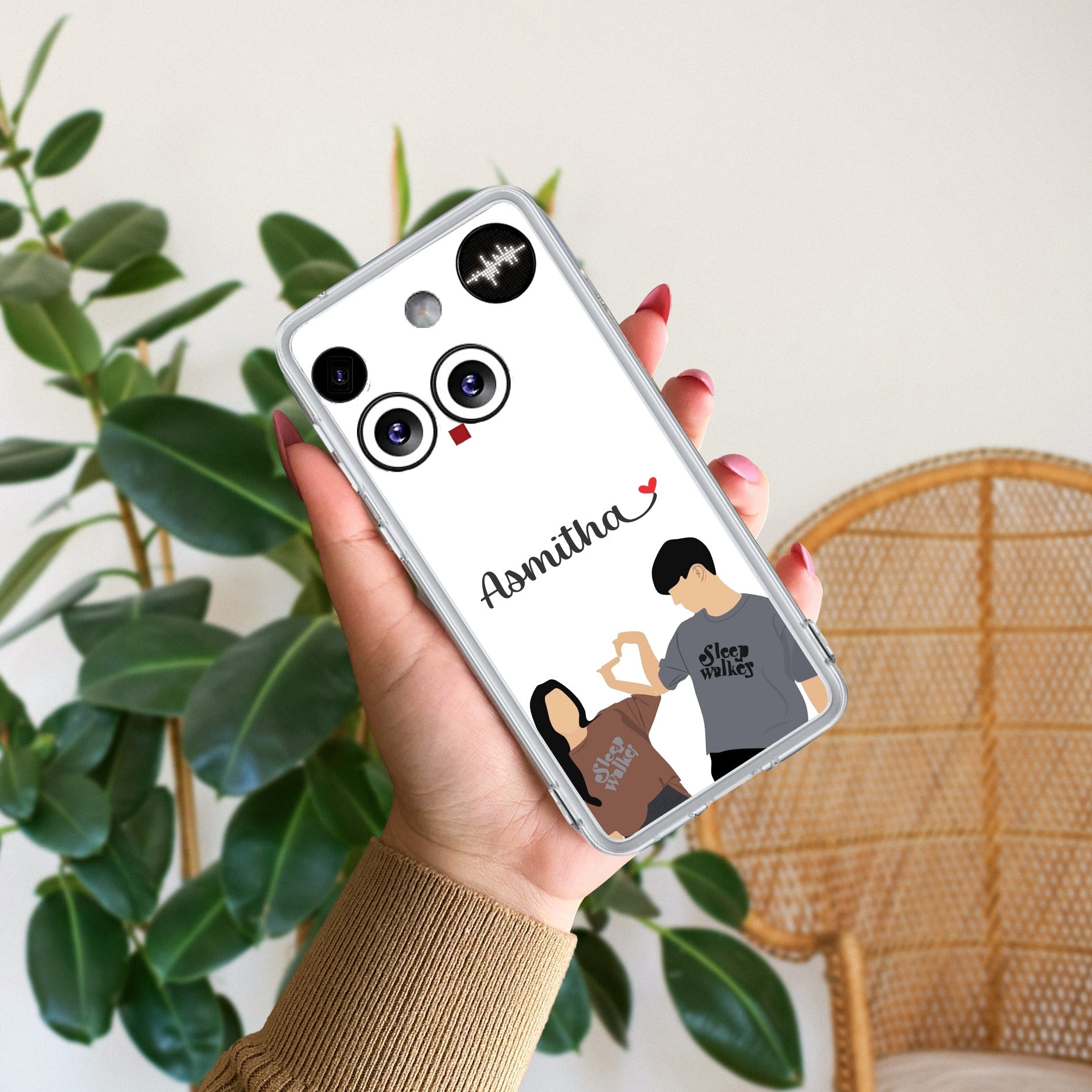 Dreamy Duo Customize Anti Yellow Case For Nothing Phone 3