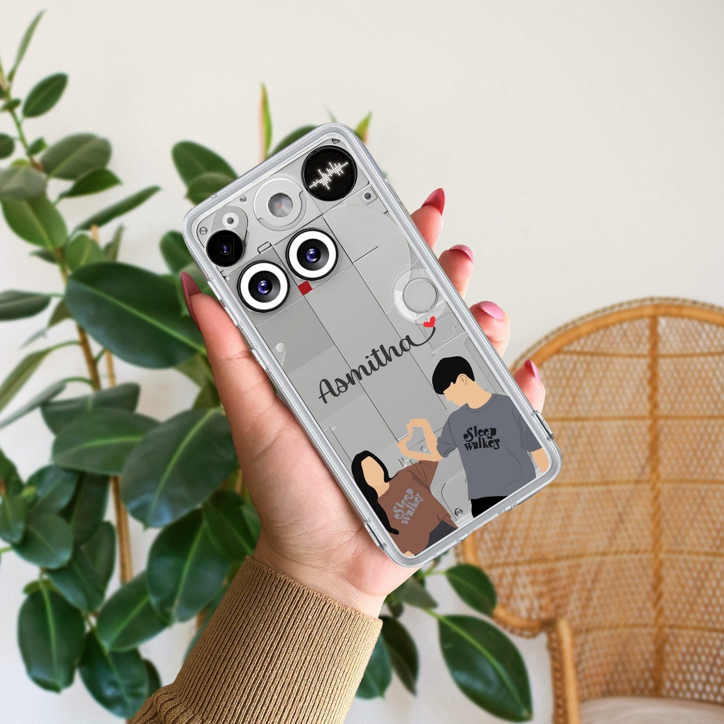 Dreamy Duo Customize Transparent Silicon Case For Nothing
