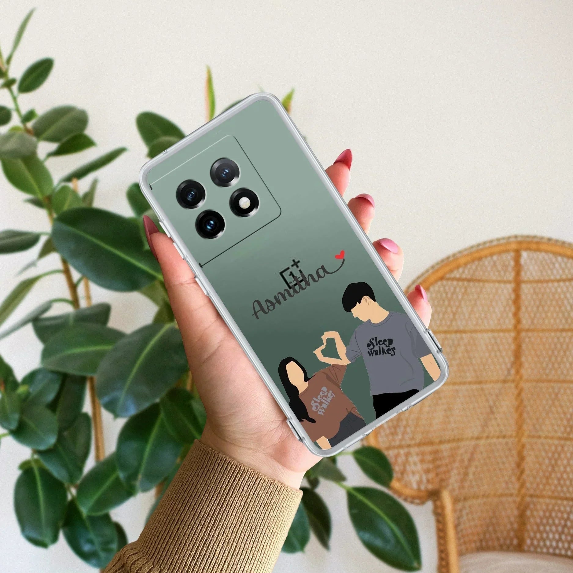 Dreamy Duo Customize Transparent Silicon Case For OnePlus