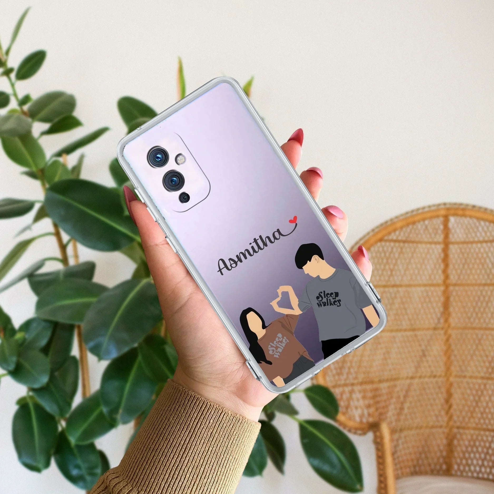 Dreamy Duo Customize Anti Yellow Case For OnePlus 9