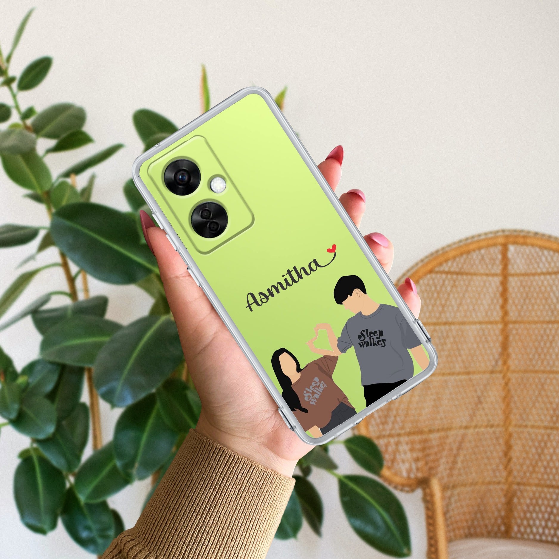 Dreamy Duo Customize Transparent Silicon Case For OnePlus