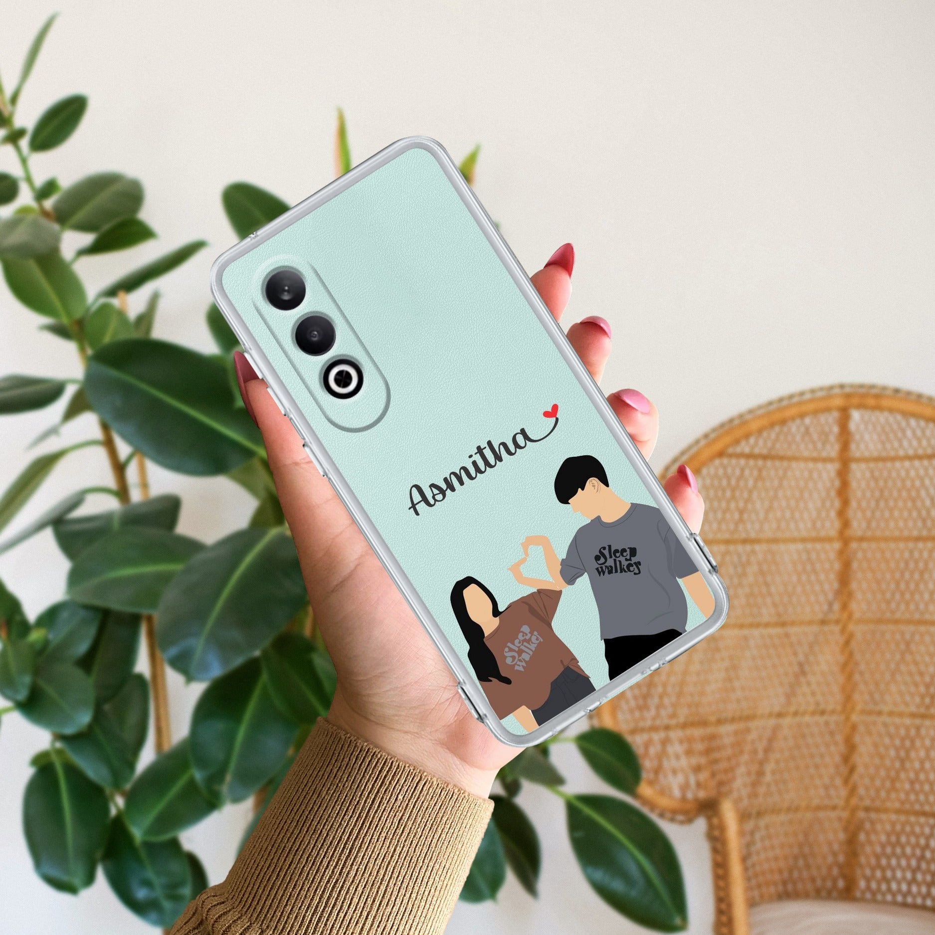 Dreamy Duo Customize Anti Yellow Case For OnePlus Nord CE 4 5G