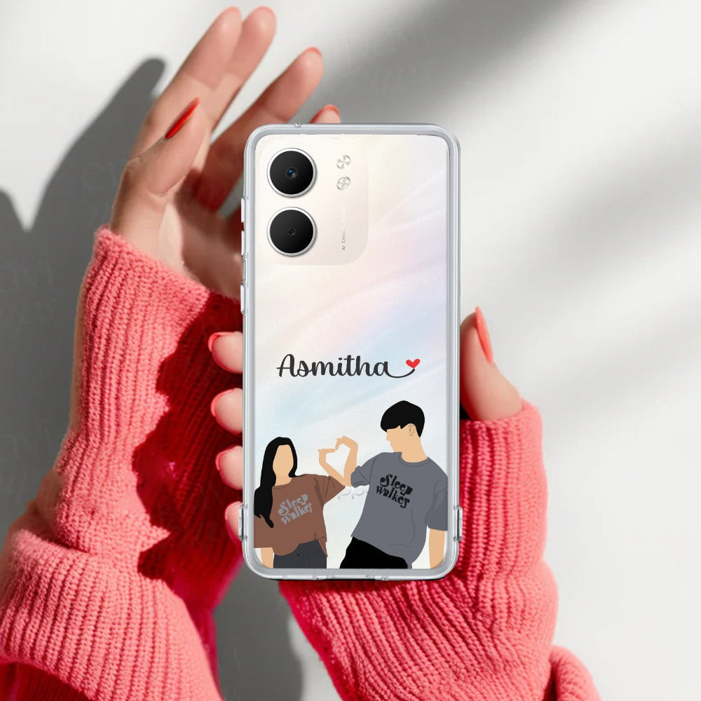 Dreamy Duo Customize Transparent Silicon Case For Oppo