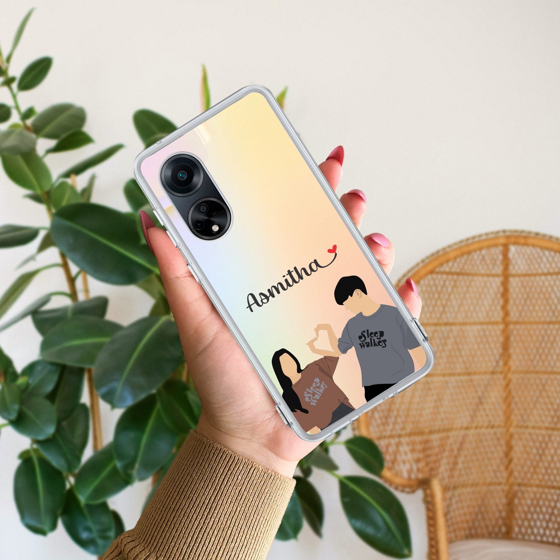 Dreamy Duo Customize Anti Yellow Case For Oppo F23 5G