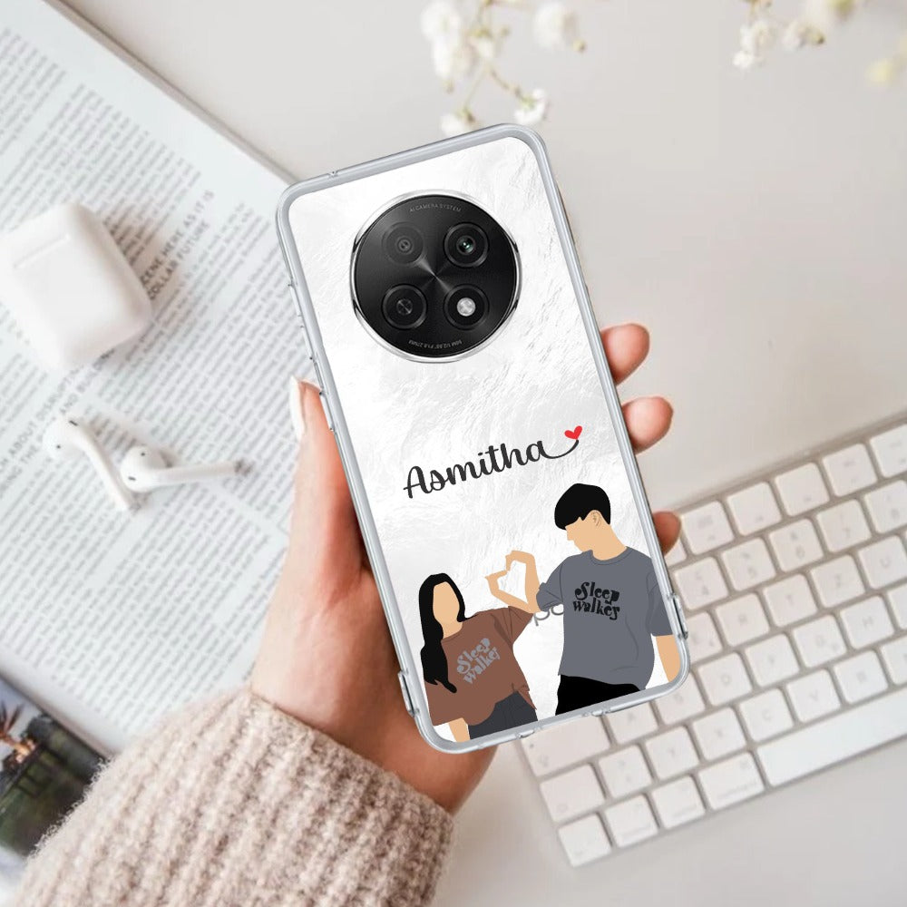 Dreamy Duo Customize Transparent Silicon Case For Oppo