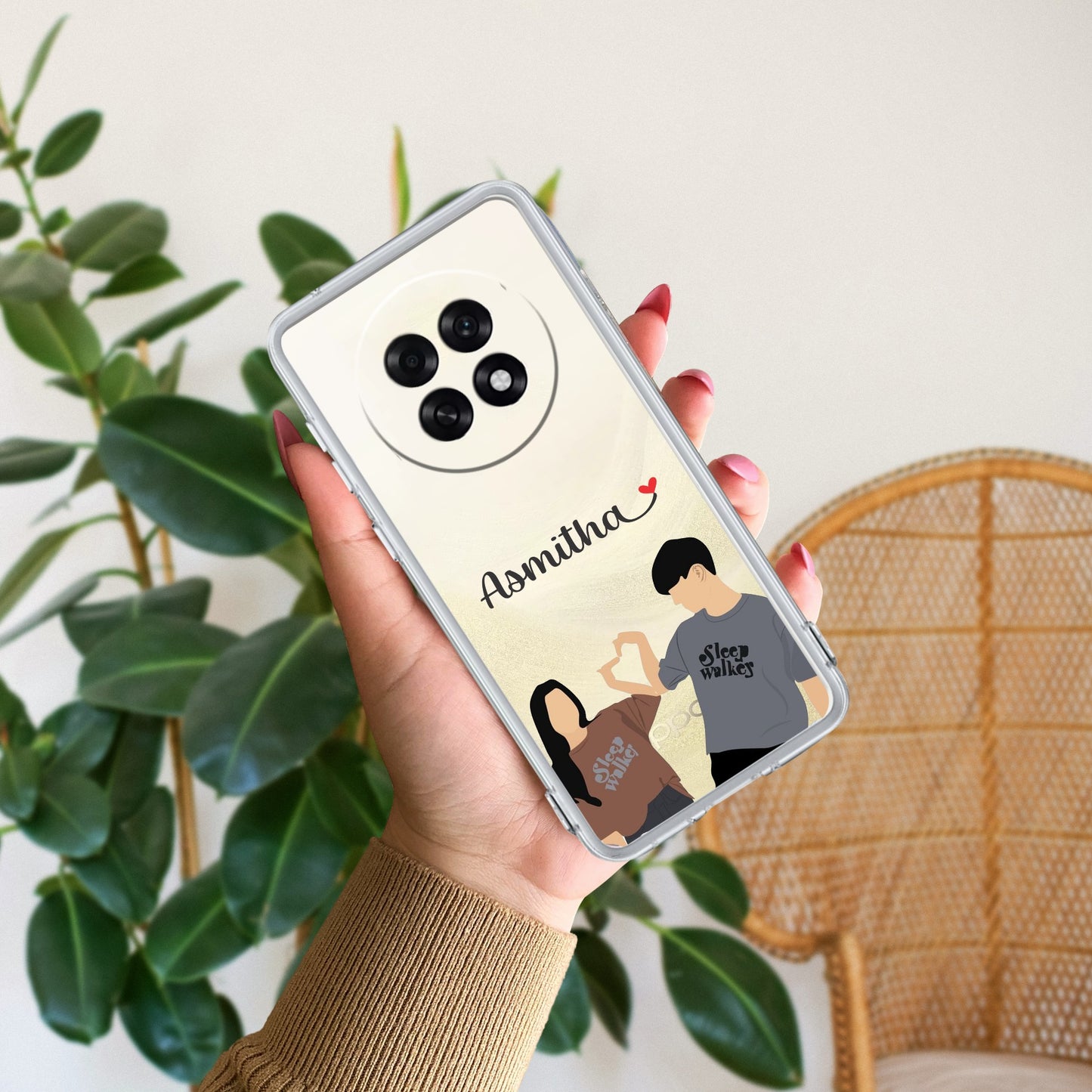 Dreamy Duo Customize Transparent Silicon Case For Oppo