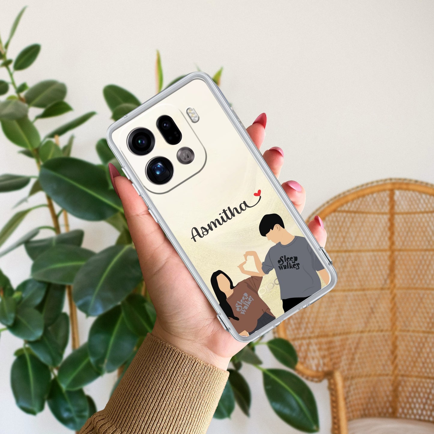 Dreamy Duo Customize Transparent Silicon Case For Oppo