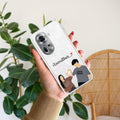 Dreamy Duo Customize Transparent Silicon Case For Oppo Reno 11 5G