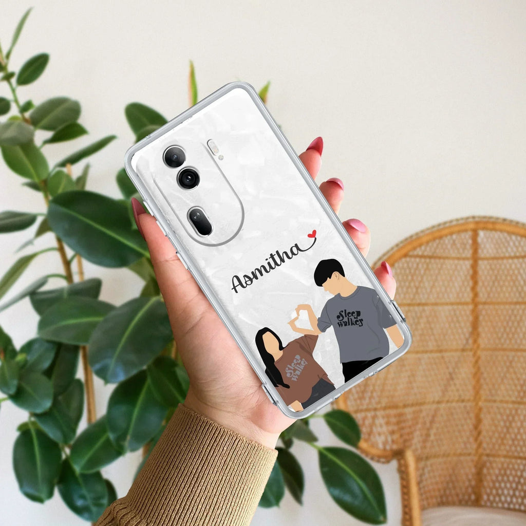 Dreamy Duo Customize Anti Yellow Case For Oppo Reno 11 Pro 5G